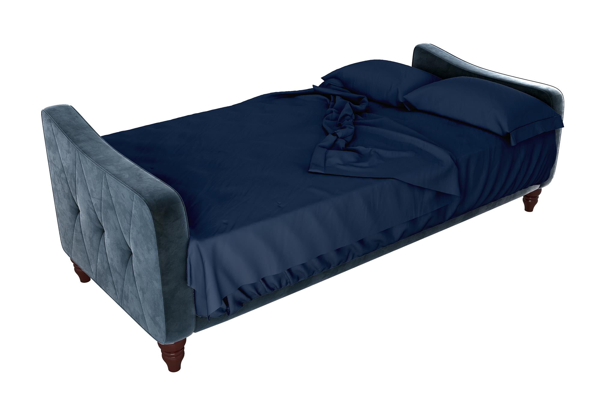 Novogratz Futon & Twin Sleeper Sofa 4 Piece Brushed Microfiber Sheet Set, Multiple Colors