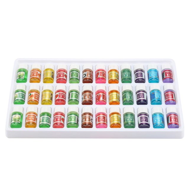 CUITING Ensemble d'Huiles Essentielles 36 Pcs/ensemble Élimine les Odeurs Diffuseur d'Huiles Essentielles Hydrosoluble pour Humidificateur d'Aromathérapie
