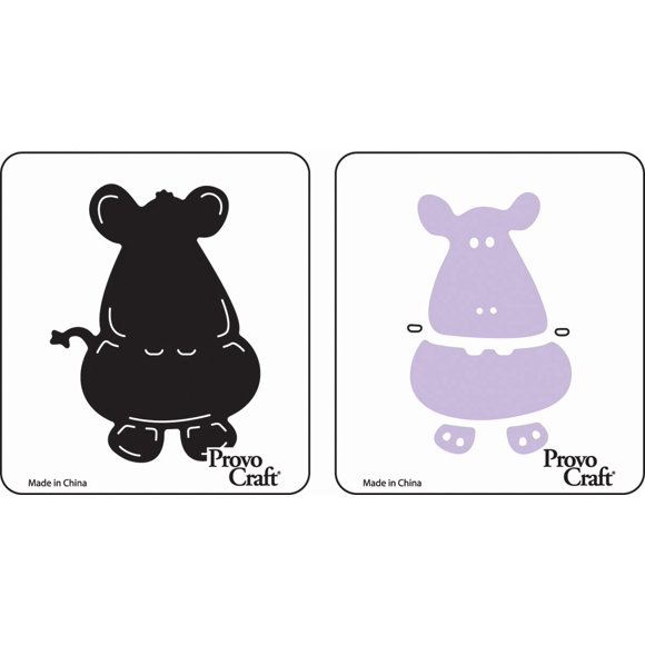 PROVO CRAFT Cuttlekids 2 Step Dies-Hippo