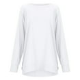 thumbnail image 2 of WEAIXIMIUNG Chandail en Molleton pour Femmes Chandails en Molleton Col Rond Tendance Manches Longues Chandail Vêtements 2024, 2 of 7