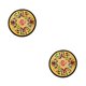 thumbnail image 2 of Cateissary Posavasos para bebidas, tapete étnico para taza de té, almohadilla bordada, almohadillas aislantes, decoración de para fiesta Amarillo 2piezas, 2 of 6