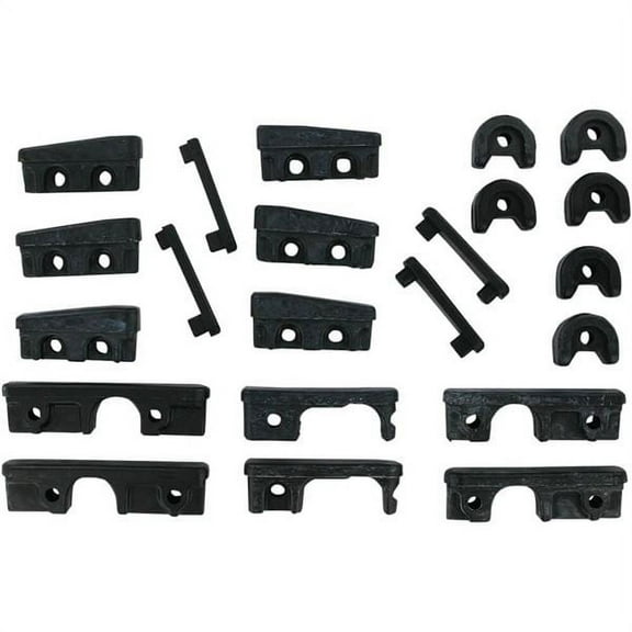 Kuryakyn 7010 Motorcycle Foot Control Component: Replacement Rubber Pad Set for Transformer Board Floorboards, Black
