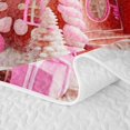 thumbnail image 5 of Manfei Xmas Holiday Season Twin Quilt Set,Farmhouse Christmas Santa Claus Twin Coverlet Set,2-Piece,1 Bedspread and 1 Pillowcase, 5 of 7