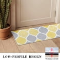 thumbnail image 3 of Yellow and Gray Geometric Quatrefoil Pattern Door Rugs,Washable Non Slip Door Mats Indoor,Decorative Door Mats,Entry Mat Indoor for Entrance,Bedroom,Kitchen,Bathroom,16"x47", 3 of 6