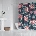 thumbnail image 3 of Waterproof Pioneer Shower Curtain 84x72 Inch Polyester Unique Colorful Floral Shower Curtain for Bathroom Hotel Home Decor with 12 Plastic Hooks, 3 of 5