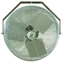 TPI Workstation Fan, Wall-Mount, 18" Blade Diameter, 1/8 Hp