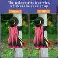 thumbnail image 5 of Shininglove 40" Crashing Witch into Tree Halloween Decoration Polyester Flying Witch Outdoor, Black, 5 of 6