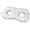 GY, variant on Ear Relief Pillow Polyester-Cotton Cover and Two Ear Openings Headrest, Figure-Eight Head and Neck Zones for Side Rest