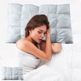 thumbnail image 2 of Premium Ergonomic Sleep Pillow for Neck Support - Nylon Spandex Memory Foam Pillow, Breathable & Supportive Bed Pillow for Side, Back Sleepers, 29x19x2 Inches, Soft & Durable Travel Pillow, 2 of 5