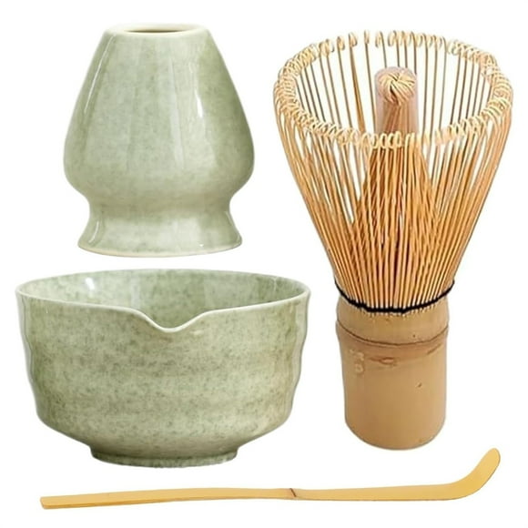 Ensemble Matcha Fouet Matcha Kit en Céramique avec Bol Matcha avec Bec Porte-Fourchette et Pelle