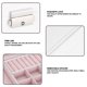 thumbnail image 4 of Brrnoo Caja de Almacenamiento de Joyería Multifuncional, Estuche de Organizador de Gafas de Cuero PU para Coleccion y Almacenamiento(Blanco) Ecomeon no, 4 of 6