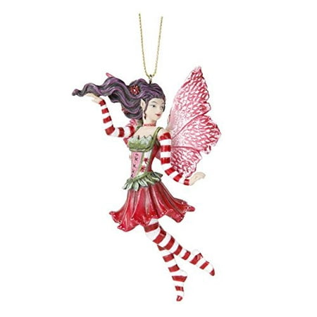 Ebros Poinsettia Fairy Hanging Ornament Amy Brown Holiday Collection Christmas Tree Hanging Ornaments 4