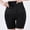 Black, variant on EGNMCR Women's Cotton Underwear, High Waist Breathable Briefs, Soft Underpants Fashion Women's Breathable Soft Stretch Panties Underwear With Belly Briefs Women Polyester Briefs
