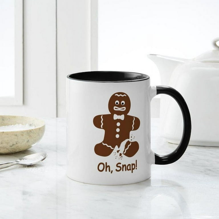 Oh Snap Gingerbread Ceramic Coffee Mug 15oz – Maniology