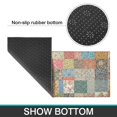 thumbnail image 6 of Pioneer Flower Floral Print Pattern Kitchen Rugs Sets Of 2, Anti Fatigue Non Slip Washable Floor Mats for Kitchen Sink Laundry, 17X30 Inch + 17X47 Inch, 6 of 6