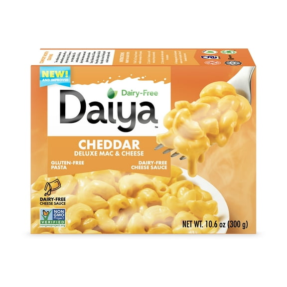 Daiya Dairy Free Gluten Free Deluxe Cheddar Mac & Cheese, Vegan, 10.6 oz (Shelf Stable)