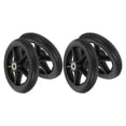 thumbnail image 4 of KAKOWELY Roues de Fauteuil Roulant Arrière 4 Pcs Roues de Remplacement pour Déambulateurs 7 Pouces Pneus en Caoutchouc Antidérapants Roulettes Roues Universelles Accessoires de Fauteuil Roulant, 4 of 5