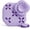 Purple, variant on Shower Steamer Tray With Strong Suction Cup, 3.28" Silicone Aromatherapy Shower Steamer Holder for Bathroom Wall & Floor, Bath Bombs Container for Home, Car, Yoga(Purple)