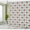 thumbnail image 5 of Ambesonne Jungle Shower Curtain, Tigers and Monstera Leaves, 69"Wx70"L, Blush Pale Teal White, 5 of 5