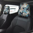 thumbnail image 2 of Uemuo Butterflys Printed 2 PCS Car All-Inclusive Headrest Cover, Headrest Protector, Soft Elastic Breathable Seat Headrest Anti-Dirty Cover Headrest Cover Protector, 2 of 6