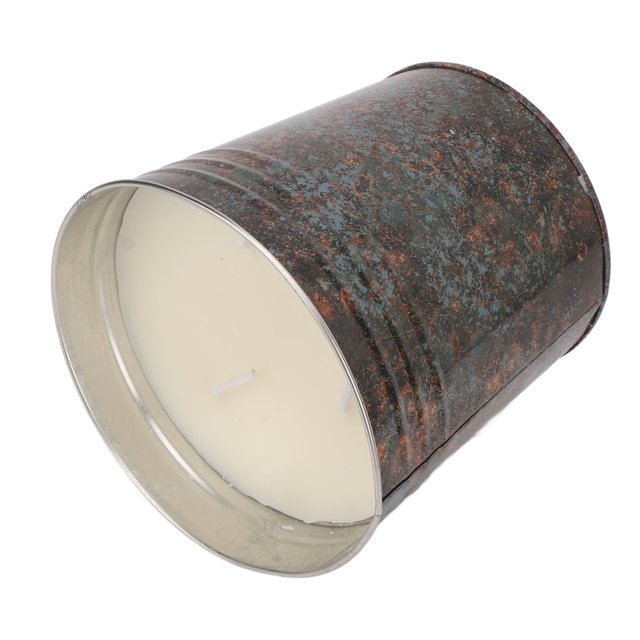 Bougie Extérieure, Apparence Unique Bougie Seau de Cire de Soja Sans Fumée pour Intérieur
