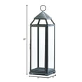 thumbnail image 2 of Zingz and Thingz Extra Tall Contemporary Lantern in Brushed Silver, 2 of 5