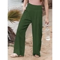thumbnail image 2 of Pantalones Palazzo de para Mujer Verde XXL, 2 of 8