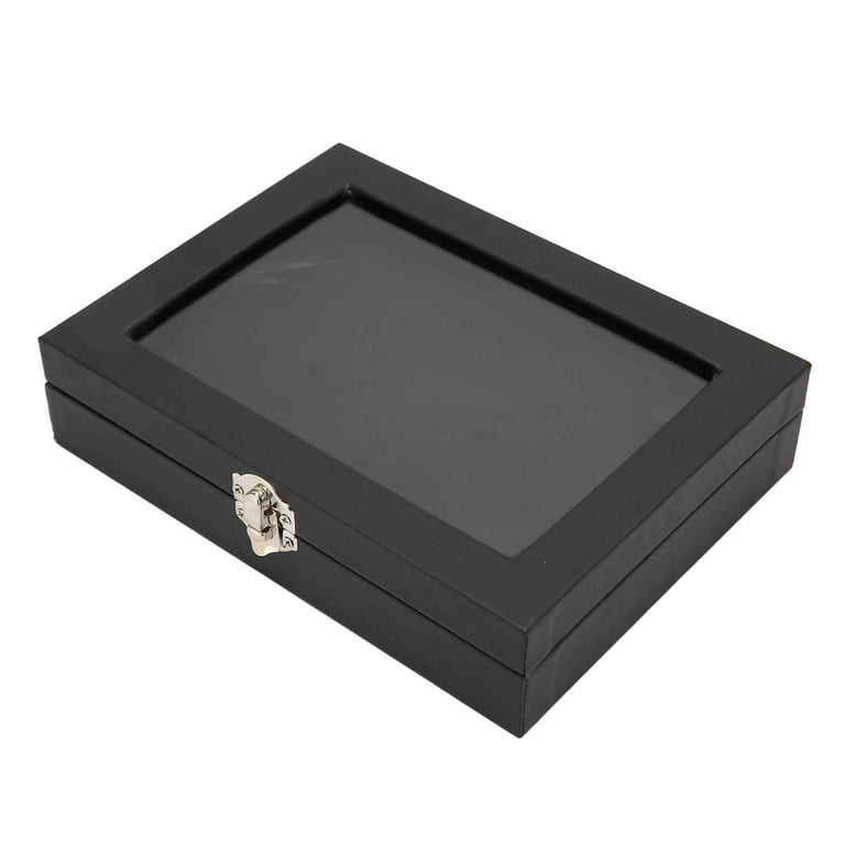 Pin Collection Display Box Dustproof Glass Large Capacity Badge
