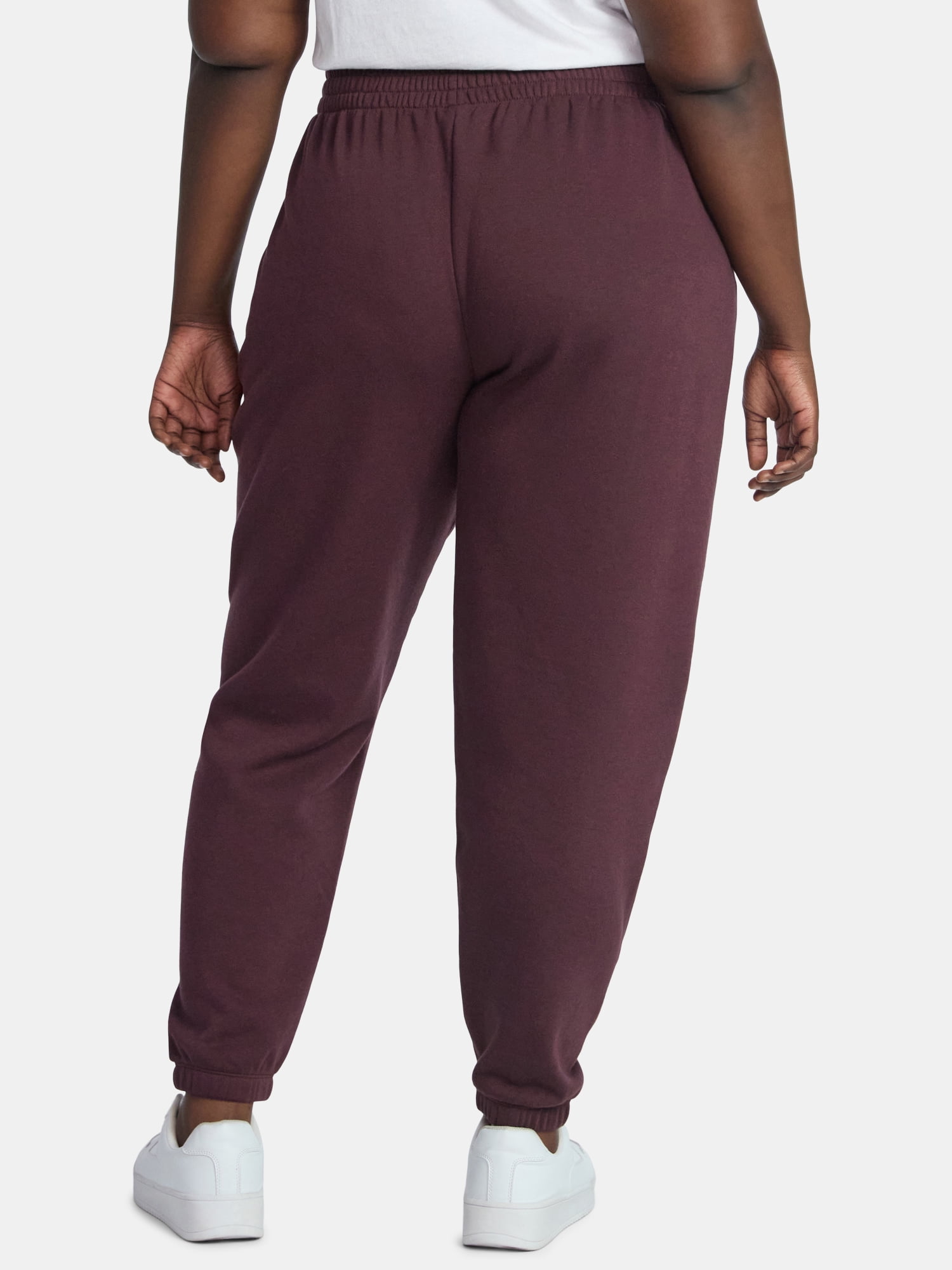 Terra & Sky Women's Plus Fleece Jogger Sweatpants, Size 0X-5X