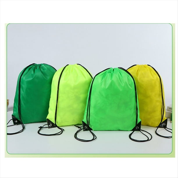 Mochila con Cordón Mochila Adecuada para Gimnasio, Almacenamiento y Viajes Bolsa con Cordón para Deportes de Maratón Rosa