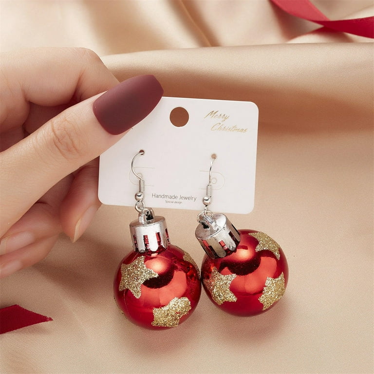 Women s Stud Earrings Christmas Earrings Christmas Creative Holiday Party Earrings Jewelry Hoop Earrings Women Multi Pack Earrings
