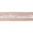 thumbnail image 1 of Gold Sequin Stripe Taupe Wired Ribbon, 2.5 in. x 5 yard, 1 of 1