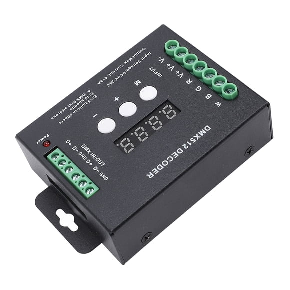 Decodificador De Pantalla Digital, Decodificador RGBW Fácil De Usar Estándar Internacional 4CH Para Módulo De Iluminación De Escenario