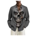 thumbnail image 1 of De Camisas de manga larga estampadas para hombre Camisas casuales holgadas de manga larga estampadas, 1 of 8