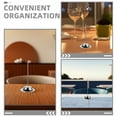 thumbnail image 3 of CATIEBYE 4 Pcs Straight Rod Receipt Holder Stainless Steel Silver For Business Users Workplace, 3 of 8