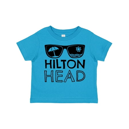 

Inktastic Hilton Head Sunglasses with Umbrella and Sun Gift Toddler Boy or Toddler Girl T-Shirt