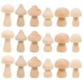 thumbnail image 1 of MasteelfCA 18 Pcs Modèles de Champignons en Bois Graffiti Ornements de Champignons Simulés DIY, 1 of 7