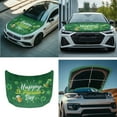 thumbnail image 7 of Yuyamidu St. Patrick's Day Car Hood Covers Green Hat Side Mirror Covers for Cars Sedans 1 Car Hood Dust Covers and 2 Auto Side View Mirror Covers Green Leaf Automotive Exterior Accessory, 7 of 7