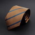 thumbnail image 6 of New Design Men Tie Brown Striped Ties Paisley Flower Neckties Men Business Dropshipping Groom Wedding Collar Accessories Gift, 6 of 10