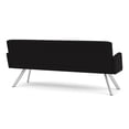 thumbnail image 3 of Willow Lounge Lobby Reception Waiting Room Sofa / Silver Steel / Black, 3 of 5