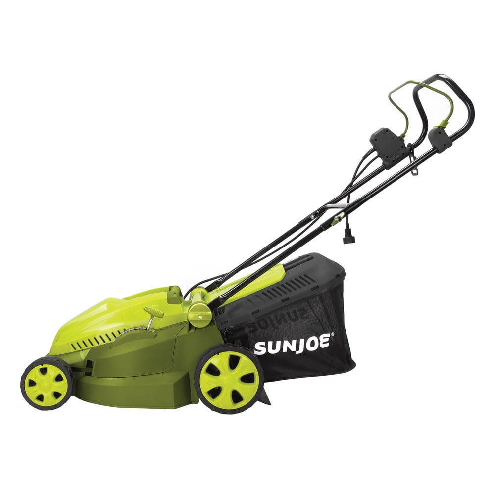 Sun Joe Electric 16-inch Lawn Mower W/ Collection Bag, 12-Amp, 6-Position