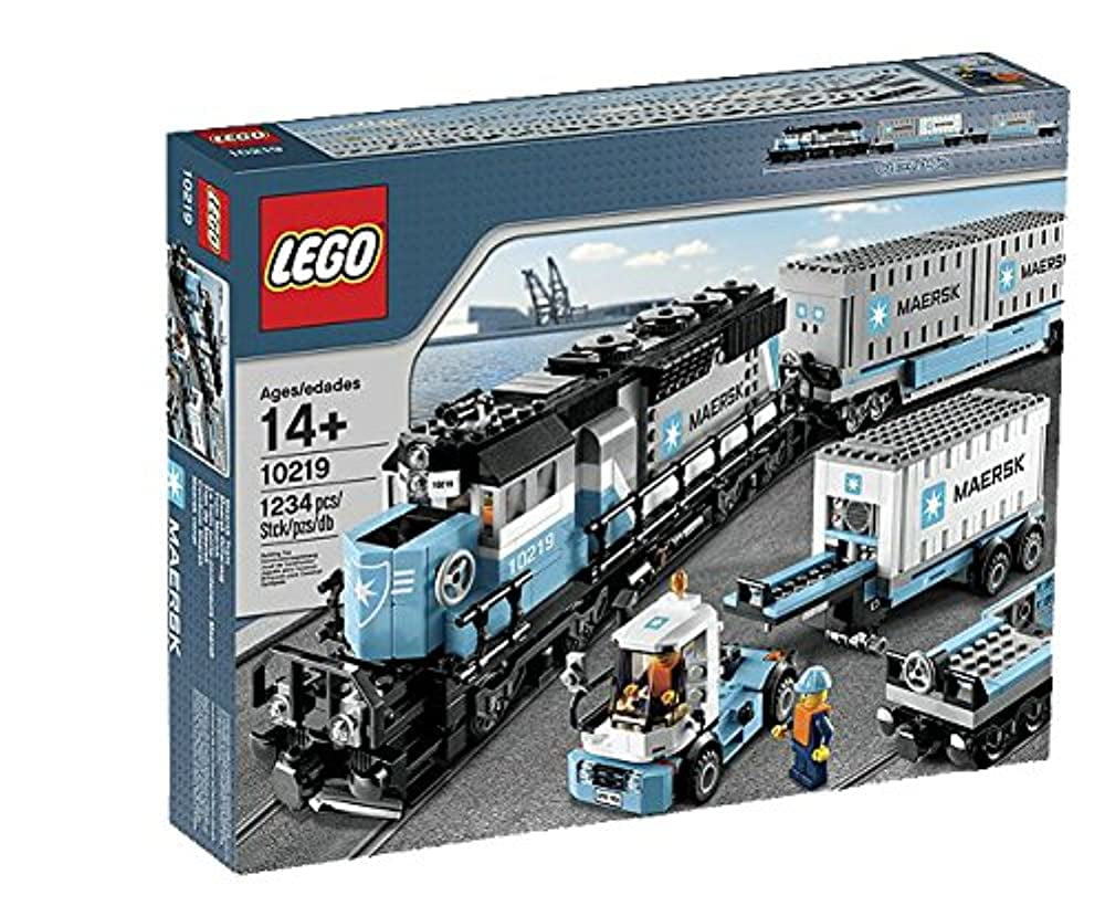 LEGO MAERSK LINE TRAIN SHIP SHIPPING CONTAINER TAN 