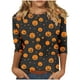 thumbnail image 2 of Ailaofu 3/4 Length Sleeve Women Tops Crew Neck Blouses Dressy Casual Summer T Shirts Loose Fit Business Work Clothes, 2 of 4