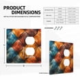 thumbnail image 3 of Colorful Leather Pattern Light Switch Cover Decorative Switch Plates and Outlet Covers Wall Plate for Electrical Kitchen Home Office Art Decor Standard Size, 3 of 4