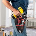 thumbnail image 3 of Tool Bag for Electric Drill, Tool Holster Case with Adjustable Tool Belt with Space for Accessories and Open Loops for Storing Tools and Drill - Quick, 3 of 5