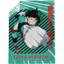 Toho My Hero Academia Midoriya Punch 50 x 70 Silk Touch Throw Blanket - Anime Cozy Bedding Blanket