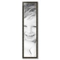 thumbnail image 2 of ArtToFrames 12" x 50" Black Panel With Silver Lip Picture Frame, 12x50 inch Multi Wood Poster Frame (WOM-5093), 2 of 7