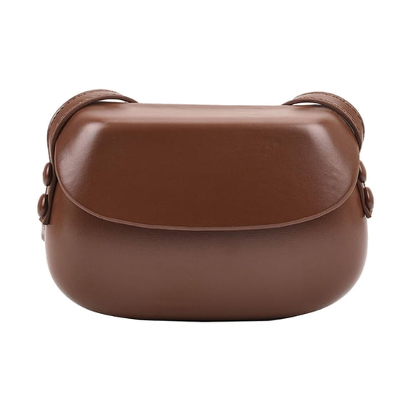 Wxqbjtam Women's Shoulder Bag Elegant Versatile Saddle Bag for Commuting Outdoor Shopping Caramel Colour
