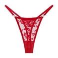 thumbnail image 3 of Xijirk Womens Underwear,Thong Underwear Lace Low Rise Design With Bow Detail Sheer Mesh Apparel Comfortable Breathable Soft Daily Wear,Panties for Women,Pink,L, 3 of 3