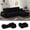 Black, variant on JARCLIC 108" Modular Sectional Couch with L-Shape Chaise, Modern Boneless Couch for Living Room, Oversized Sofa Sleeper with Deep Seat, Orange